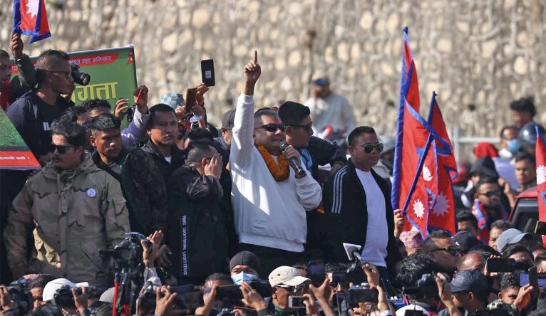 बल्खुमा दुर्गा प्रसाईं नेतृत्वको प्रदर्शन