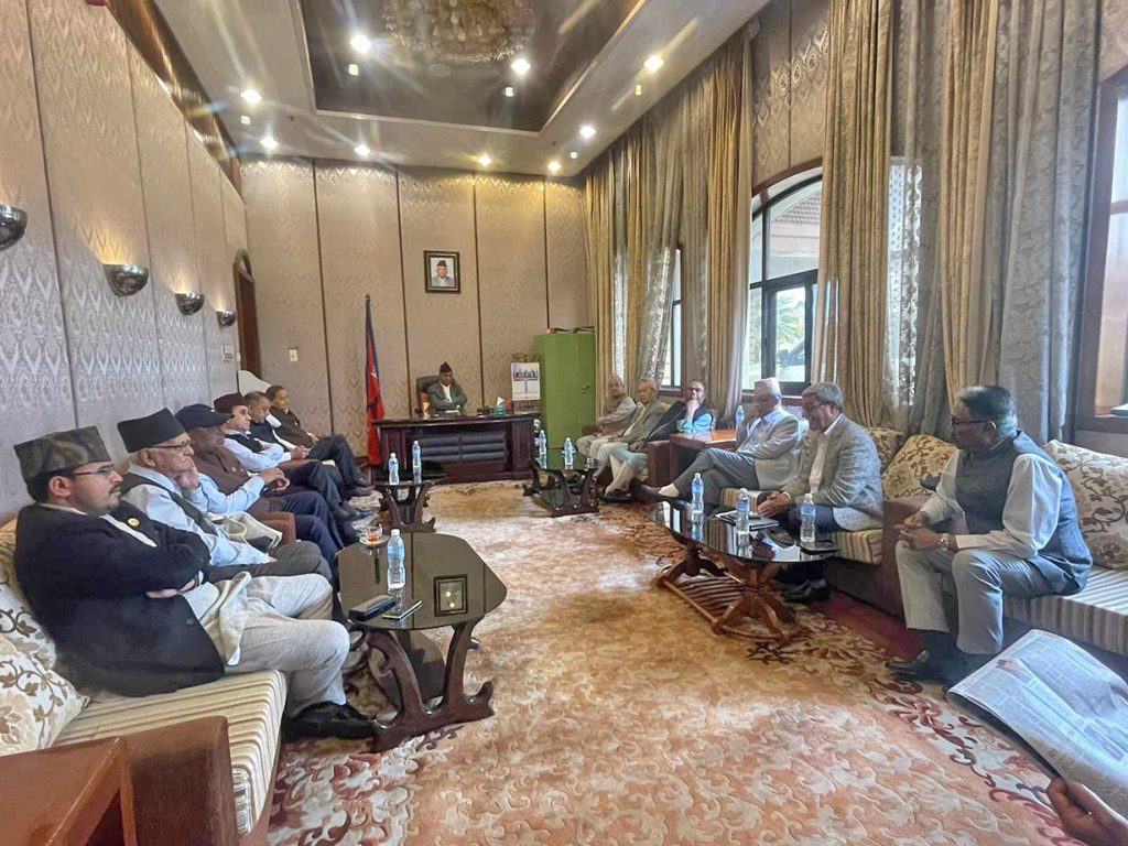 आव २०८१/८२को बजेट भाषणअघि कांग्रेससहित विपक्षी दलहरूको बैठक बस्दै